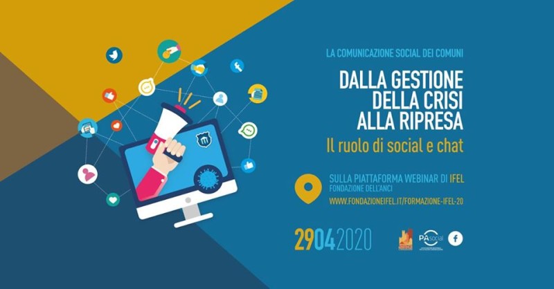 WEBINAR IFEL E ANCI SULLA COMUNICAZIONE SOCIAL DEI COMUNI - webinar 29.04