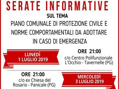 SERATE INFORMATIVE NEL COMUNE DI PANICALE - panicale