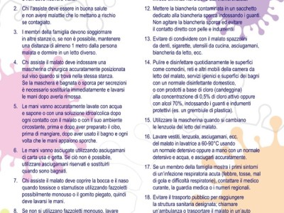 Infografica Istituto Superiore di Sanità - iss isolamento