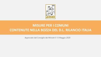 INFOGRAFICA DI ANCI SUL DL RILANCIO ITALIA - anci1