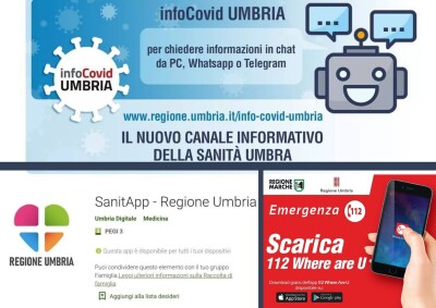 NUE 112, INFOCOVID E SANITAPP - 3app+nue