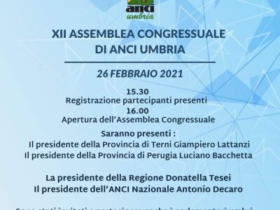 XII ASSEMBLEA CONGRESSUALE DI ANCI UMBRIA - assemblea anci