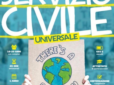 PUBBLICATO IL BANDO DI SERVIZIO CIVILE UNIVERSALE 2021 - SCADENZA PROROGATA AL 10 FEBBRAIO - SCN2022