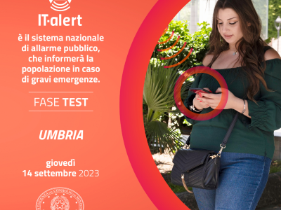 IT-ALERT, IL 14 SETTEMBRE AL VIA IN UMBRIA IL TEST DEL NUOVO SISTEMA DI ALLARME PUBBLICO - italert